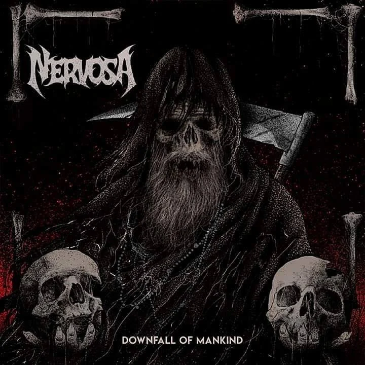 PRE ORDER DOWNFALL OF MANKIND HERE ! Available as CD Digipack & Gatefold LP For their third record the trio joined forces with producer Martin Furia who has worked with artists including the likes of Destruction , Flotsam & Jetsam and Evil Invaders . Genre legends such as João Gordo ( Ratos de Porão ), Rodrigo Oliveira ( Korzus ) and Michael Gilbert ( Flotsam & Jetsam ) are featured on the new album as well! Downfall Of Mankind track listing: 1. Intro 2. Horrordome 3. Never Forget, Never Repeat 4. Enslave 5. Bleeding 6. ... And Justice for Whom? 7. Vultures 8. Kill the Silence 9. No Mercy 10. Raise Your Fist! 11. Fear, Violence and Massacre 12. Conflict 13. Cultura do Estupro Downfall Of Mankind Tour 2018: 13.07.18 DE – Milmersdorf / HEADACHE INSIDE 14.07.18 DE – Torgau / In Flammen 15.07.18 CZ – Vizovice / Masters Of Rock 18.07.18 DE - Berlin / Cassiopeia 21.07.18 DE - Hamburg / Logo 22.07.18 DE - Osnabrück / Bastard Club 26.07.18 DE - Bochum / Rockpalast 27.07.18 DE - Köln / MTC 01.08.18 ES – Vitoria / Urban Rock Concept 02.08.18 ES – Oviedo / Sir Laurens 03.08.18 ES – Madrid / Copernico Cavern 04.08.18 ES – Barcelona / Sala Monasterio 05.08.18 FR – Toulouse / L'Usine A Musique 07.08.18 FR – Lyon / Rock 'N' Eat 08.08.18 FR – Montpellier / Secret Place 10.08.18 IT – Milan / Circolo Svolta 11.08.18 IT – Cervia / Rock Planet 14.08.18 DE - Mannheim / 7er 16.08.18 DE – Dinkelsbühl / Summer Breeze Open Air 17.08.18 CZ – Litoměřice, Death Coffee Party 18.08.18 DE – Erfurt / From Hell 27.08.18 DE - München / Backstage Club 25.08.18 AT – Spital am Semmering / Kaltenbach Open Air 30.08.18 CH – Luzern / Schüür 31.08.18 CH – Hauteville / Abyss Festival 01.09.18 BE – Chapelle-Lez Herlaimont / Cercle Metal Festival 02.09.18 UK – Edinburgh / Heavy Scotland NERVOSA is: Fernanda Lira – Vocals, Bass Prika Amaral – Guitars, Backing Vocals Luana Dametto – Drums For More Info On NERVOSA visit: www.facebook.com/femalethrash www.nervosaofficial.com www.napalmrecords.com 