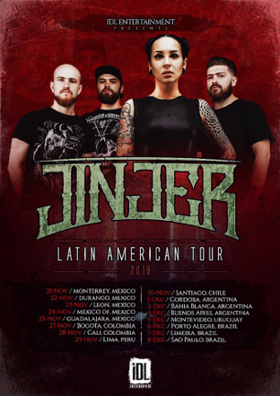21.11.18 MX - Monterrey / Café Iguana 22.11.18 MX - Durango / La Chopería 23.11.18 MX - Guadalajara / Rolling House 24.11.18 MX - Queretaro / Foro Alicia 25.11.18 MX - Mexico / Foro Independencia 27.11.18 CO - Bogota / Ace of Spades Club 28.11.18 CO - Cali / Distorsion 29.11.18 PE - Lima / Discoteca The Blood 30.11.18 CL - Santiago / Rock y Guitarras 01.12.18 AR - Cordoba / Refugio Guernica 02.12.18 AR - Bahia Blanca / Bailotage 04.12.18 AR - Buenos Aires / Roxy Live 05.12.18 UY - Montevideo / Montevideo Music Box 06.12.18 BR - Porto Alegre / Art &Tattoo Club 07.12.18 BR - Limeira / Bar da Montanha 08.12.18 BR - Sao Paulo / Manifesto Bar w/ Amorphis & Soilwork