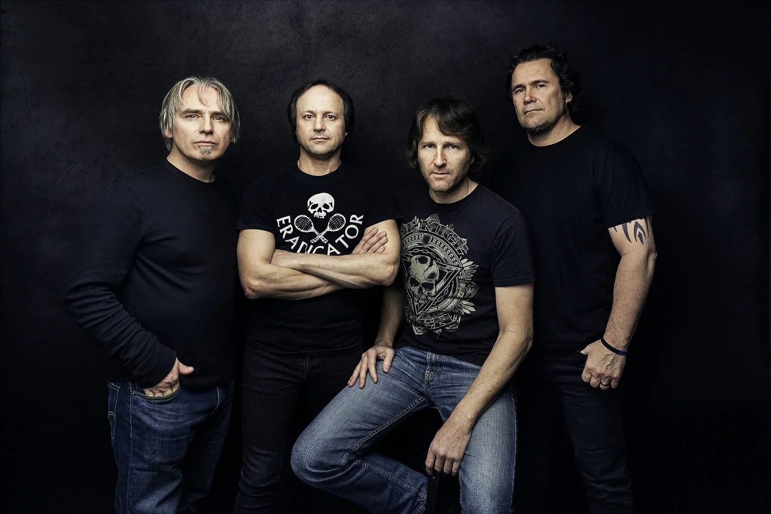 L-R = Alain Groulx (Drums, Backing Vocals) | Mike Forbes (Bass, Backing Vocals) | Armin Kamal (Vocal, Guitar) | Kirk Gidley (Guitar, Backing Vocals) Photo Credit: Gord Weber Ottawa legends INFRARED announce they will be hitting the road this coming May for a four date mini tour in Ontario and Quebec with Boston thrashers Black Mass . Making an impact on the Canadian's 80s thrash scene, INFRARED returned last year to cement and carry on their own legacy with their latest album "Saviours" featuring all new music to follow their LP " No Peace" , which had tracks all written in the 80's and was only heard by fans in 2016. Featuring eight brand new bangers, "Saviours" is thrashy, aggressive, melodic, heavy, and tight. 