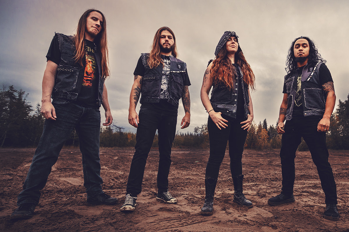 Released in June 2018, "Unearth The Underworld" is a 5 track EP from Edmonton, Canada’s death/thrashers, TESSITURA . Featuring five of the band’s strongest efforts to date, it takes the listener on the rollercoaster of TESSITURA ’s evolution as each song drives forward into a whirlwind of themes and expressions. Now, drummers and all fans of the band can see the masterwork of Gord Alexander as he pummels away to "Wounds of The Righteous" in his latest playthrough video via GearGods,net . “'Wounds of the Righteous' opens the record in a frenzy of bombastic rage, preaching against the hypocrisy of organized religion. We have captured a refined and polished take on the band that our fans see live. Capturing the essence of our live show was our primary objective in the production of the record.” Suitable for death and thrash fans of all sorts, but especially those with an interest in Goatwhore, Revocation, and Skeletonwitch can pick up "Unearth The Underworld" or catch TESSITURA at one of their live performances (dates listed below). Watch the drum playthrough at http://geargods.net/premiere/tessitura-drum-playthrough-wounds/