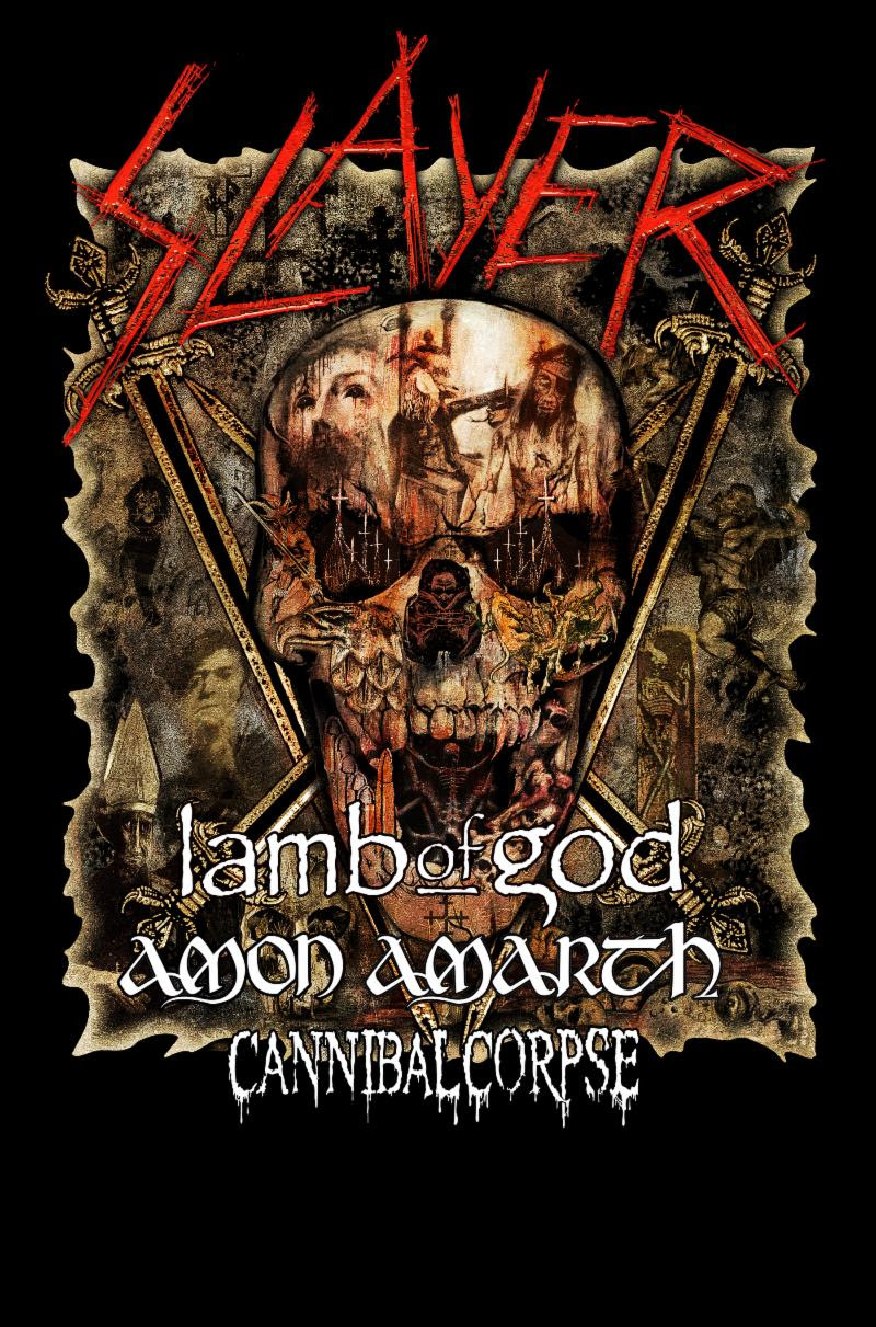 CANNIBAL CORPSE will kick off their North American tour supporting Slayer this week. The journey begins May 2nd in Phoenix, Arizona and runs through sixteen cities, concluding on May 25th in Mansfield, Massachusetts. Additional support will be provided by Lamb Of God and labelmates Amon Amarth. The band's latest journey follows their co-headlining run with Morbid Angel on the Decibel Magazine Tour earlier this year. See all confirmed dates below. CANNIBAL CORPSE w/ Slayer, Lamb Of God, Amon Amarth: 5/02/2019 Ak-Chin Amphitheatre - Phoenix, AZ 5/03/2019 Isleta Amphitheatre - Albuquerque, NM 5/05/2019 UTEP/Don Haskins Center - El Paso, TX 5/07/2019 Bert Ogden Arena - Edinburg, TX 5/08/2019 The Pavilion At Toyota Music Factory - Dallas, TX 5/10/2019 MidFlorida Credit Union Amphitheatre - Tampa, FL 5/11/2019 Coral Sky Amphitheatre - West Palm Beach, FL 5/13/2019 Big Sandy Superstore Arena - Huntington, WV 5/14/2019 Merriweasther Post Pavilion - Columbia, MD 5/16/2019 Ruoff Home Mortgage Music Center - Noblesville, IN 5/17/2019 Providence Medical Center Amphitheatre - Bonner Springs, KS 5/19/2019 DTE Energy Music Center - Clarkston, MI 5/20/2019 Covel Centre - Youngstown, OH 5/22/2019 Canadian Tire Centre - Ottawa, ON 5/24/2019 BB&T Pavilion - Camden, NJ 5/25/2019 Xfinity Center - Mansfield, MA CANNIBAL CORPSE continues to tour in support of their critically-lauded Red Before Black full-length released last year via Metal Blade Records. Many words come to mind when you hear the name CANNIBAL CORPSE , but only one truly defines the soon-to-be thirty-year death metal veterans: Unstoppable. Produced by Erik Rutan (Hate Eternal, Goatwhore), Red Before Black serves to not only reiterate this but to once more raise the stakes, making it abundantly clear who sets the standard when it comes to manifesting consistently compelling music that is as brutal as it is complex. "Throughout our career, we've tried to improve the precision of both our musical execution and our album production, while still maintaining full-on aggression. Red Before Black continues in that direction, but might go even further on the aggressive side of things. It's definitely precise, but it has a rawness to it that goes beyond anything we've done recently," asserts bassist Alex Webster. "We really worked super hard crafting these songs, practicing them, and getting them where we wanted to be more so than on any of our previous albums," adds drummer Paul Mazurkiewicz. "And as Alex said, musically I think it's the rawest sound we've had - and at the same time I think it's our most focused, tightest, and catchiest record." To preview and purchase Red Before Black , visit: metalblade.com/cannibalcorpse "Taking the best aspects of the band's sound from such works as Torture and Evisceration Plague, the album presents a truly evil tinge throughout its brutal composition." -- Metal Injection "Red Before Black proves there's monster mileage pooled in this band's reserves." -- Blabbermouth "...yet another solid album to add to CANNIBAL CORPSE 's stellar catalogue." -- Exclaim! http://cannibalcorpse.net http://www.facebook.com/cannibalcorpse http://twitter.com/CorpseOfficial http://www.youtube.com/user/cannibalcorpse http://www.metalblade.com http://www.facebook.com/metalbladerecords