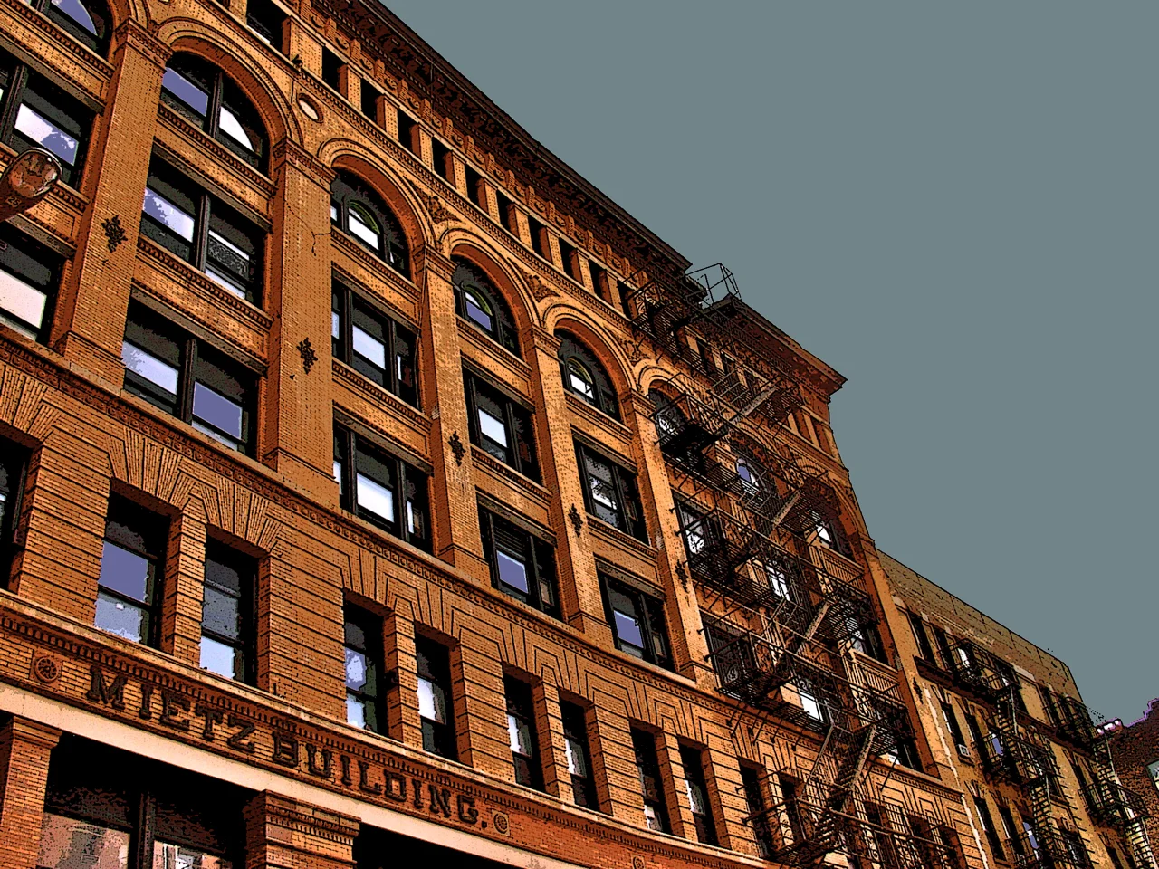 Mietz Building (New York), digitally enhanced photograph, 2009