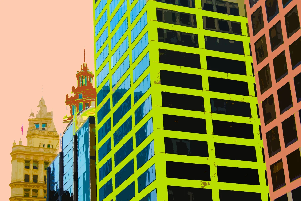 Reflections in Green, digitally enhanced photograph, 2014