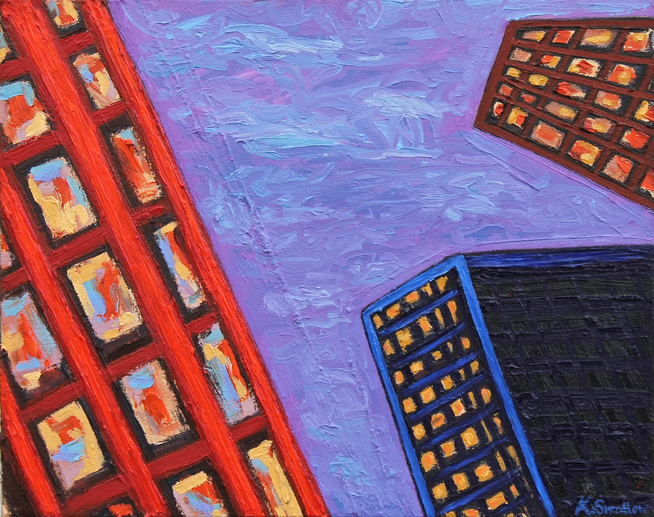 Distortion, oil on canvas, 16x20, 2015, SOLD