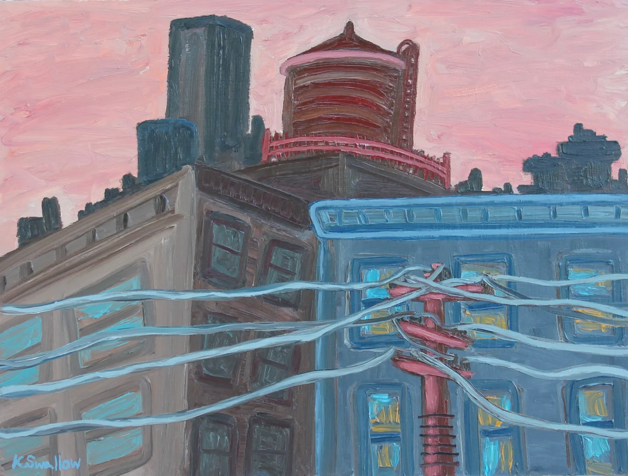 Big Red, oil on panel, 18x24, 2014, SOLD