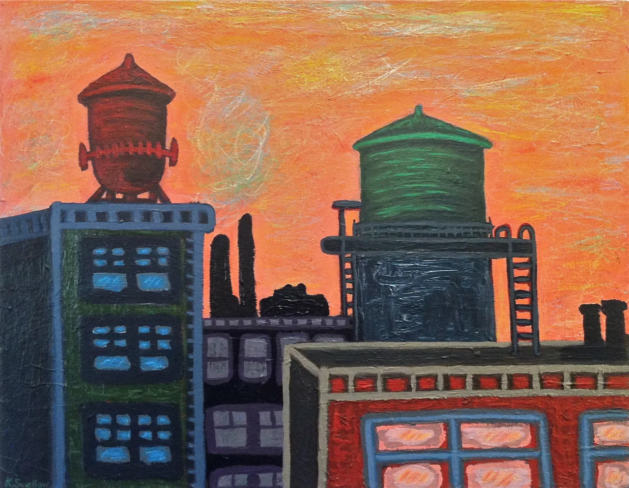 Warehouse District, acrylic on canvas, 22x28, 2012, SOLD