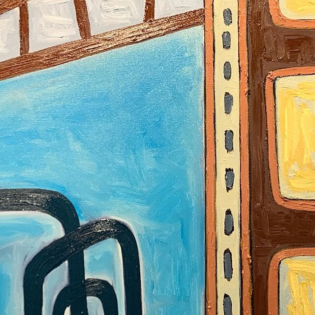 Detail - works in progress @corneliaartsbuilding  #wip #workinprogress #painting #oilpainting #abstractart #abstractcityscapes #cityscape #chicagoartist #corneliaartsbuilding