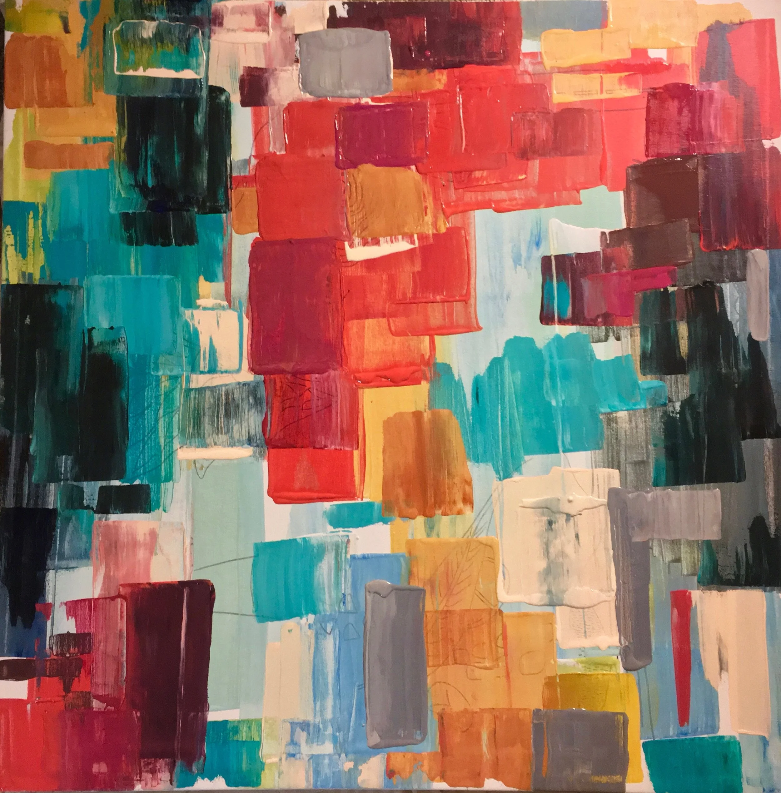 The Front Door 36x36" Acrylic on Canvas