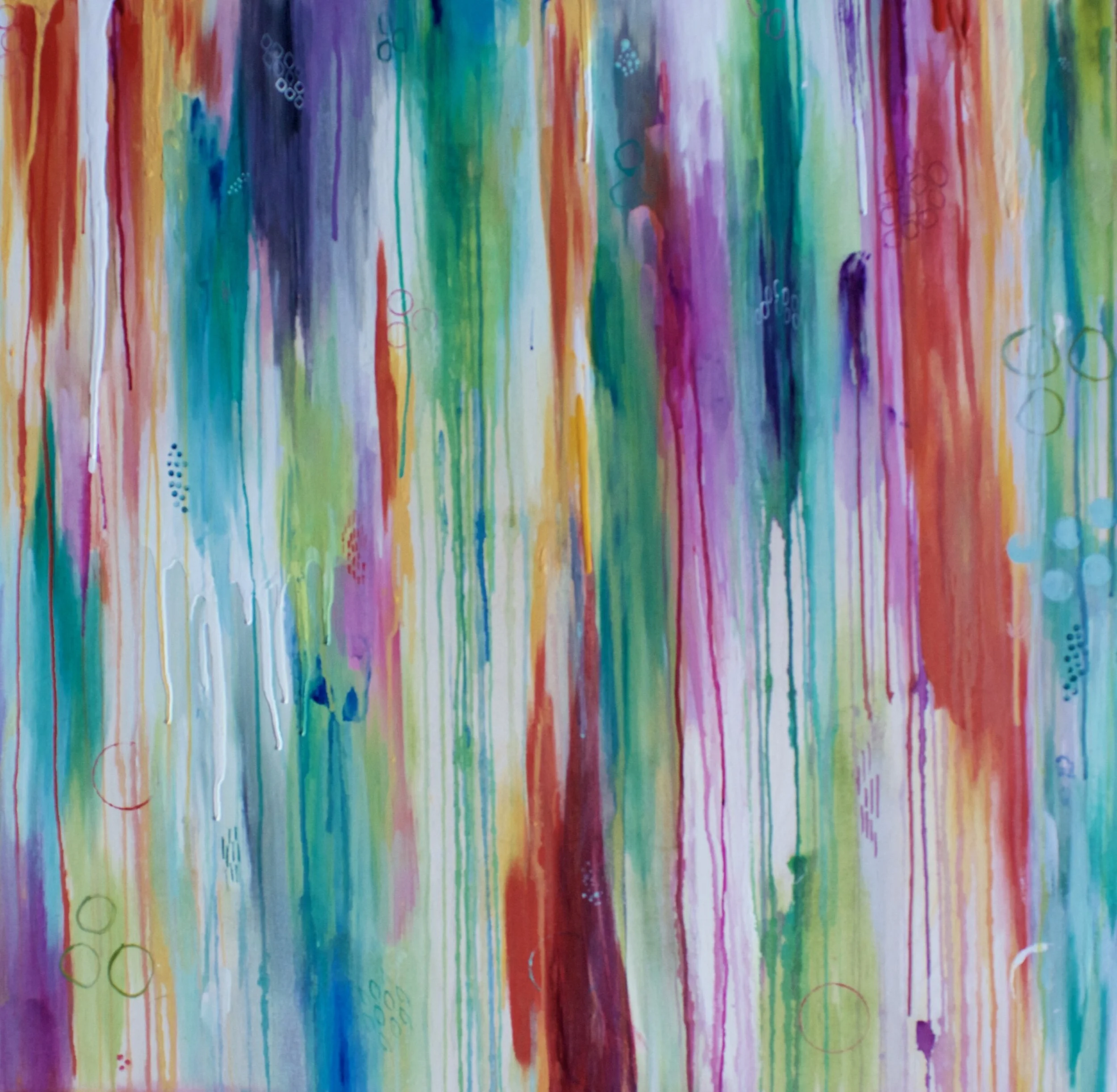 Wild and Free 30x30 Acrylic on Birchwood Panel