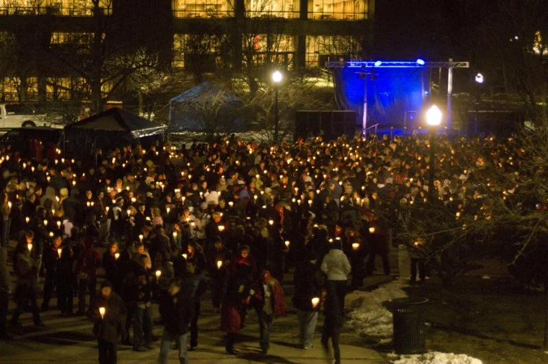 2/14/09 - NIU Remembers Vigil