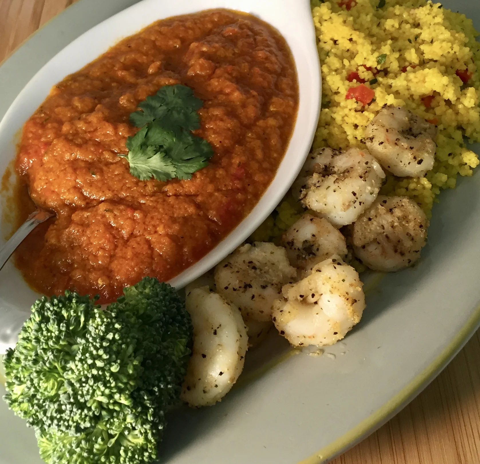 Couscous, Shrimp and Stew