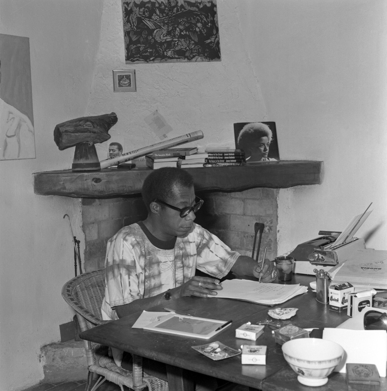 James Baldwin in his house in Saint-Paul de Vence