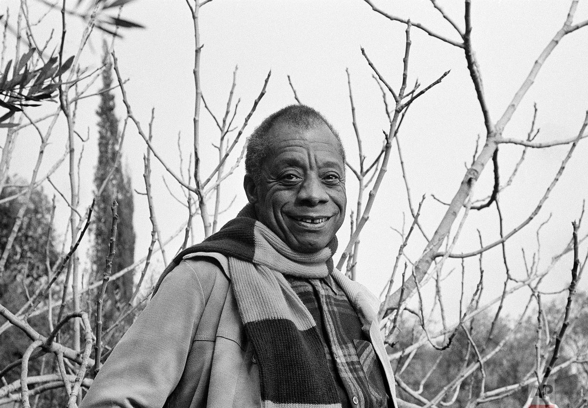 James Baldwin in the garden of his home in Saint-Paul de Vence