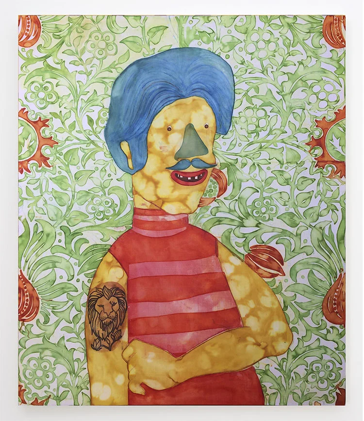King of the Heaven, 43X37 inches, Fabric dye on stretched cotton