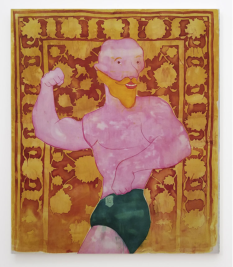 Can't Deny It, 43X37 inches, Fabric dye on stretched cotton