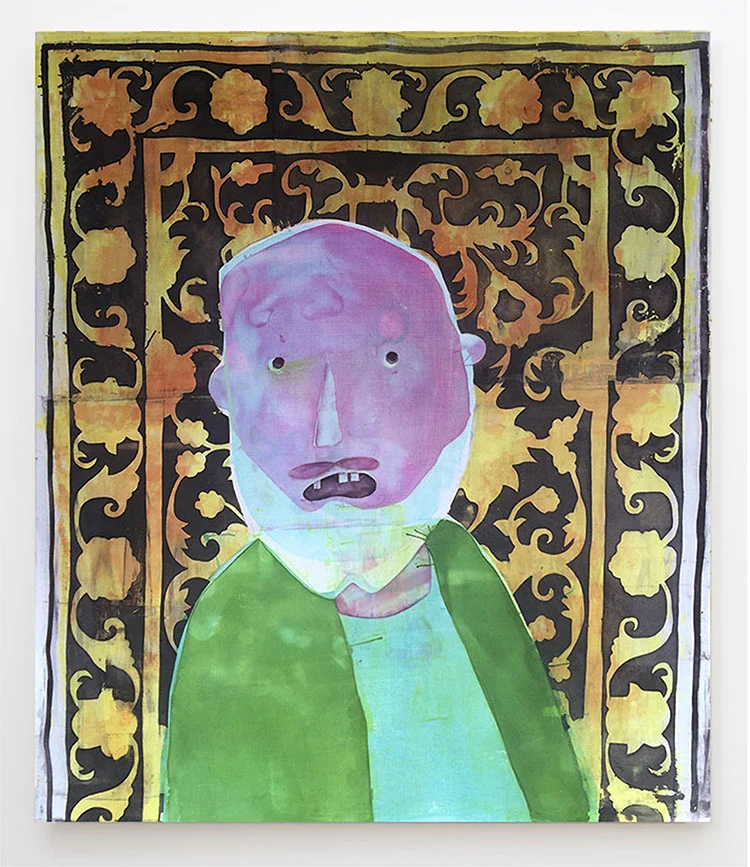 I Will Make Something Up, 37X43 inches, Fabric dye on stretched cotton