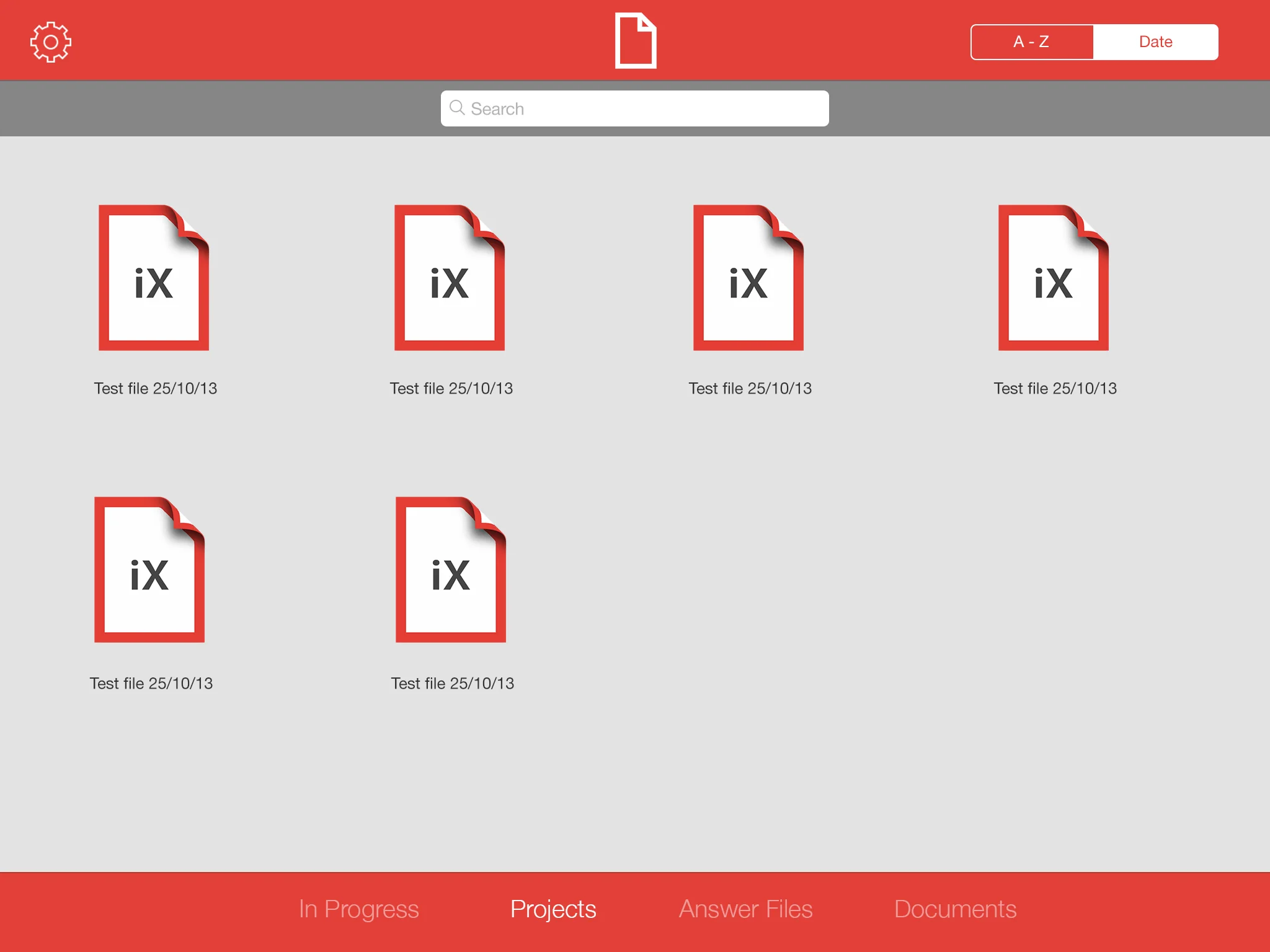 Infinity iPad App UI grid view red.jpg