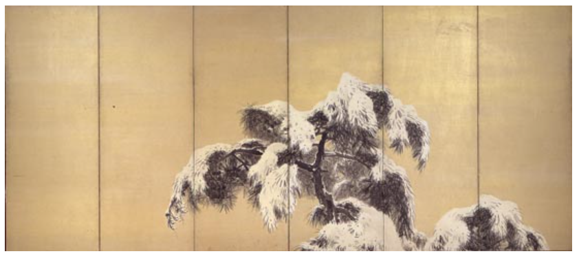Snow and pine tree