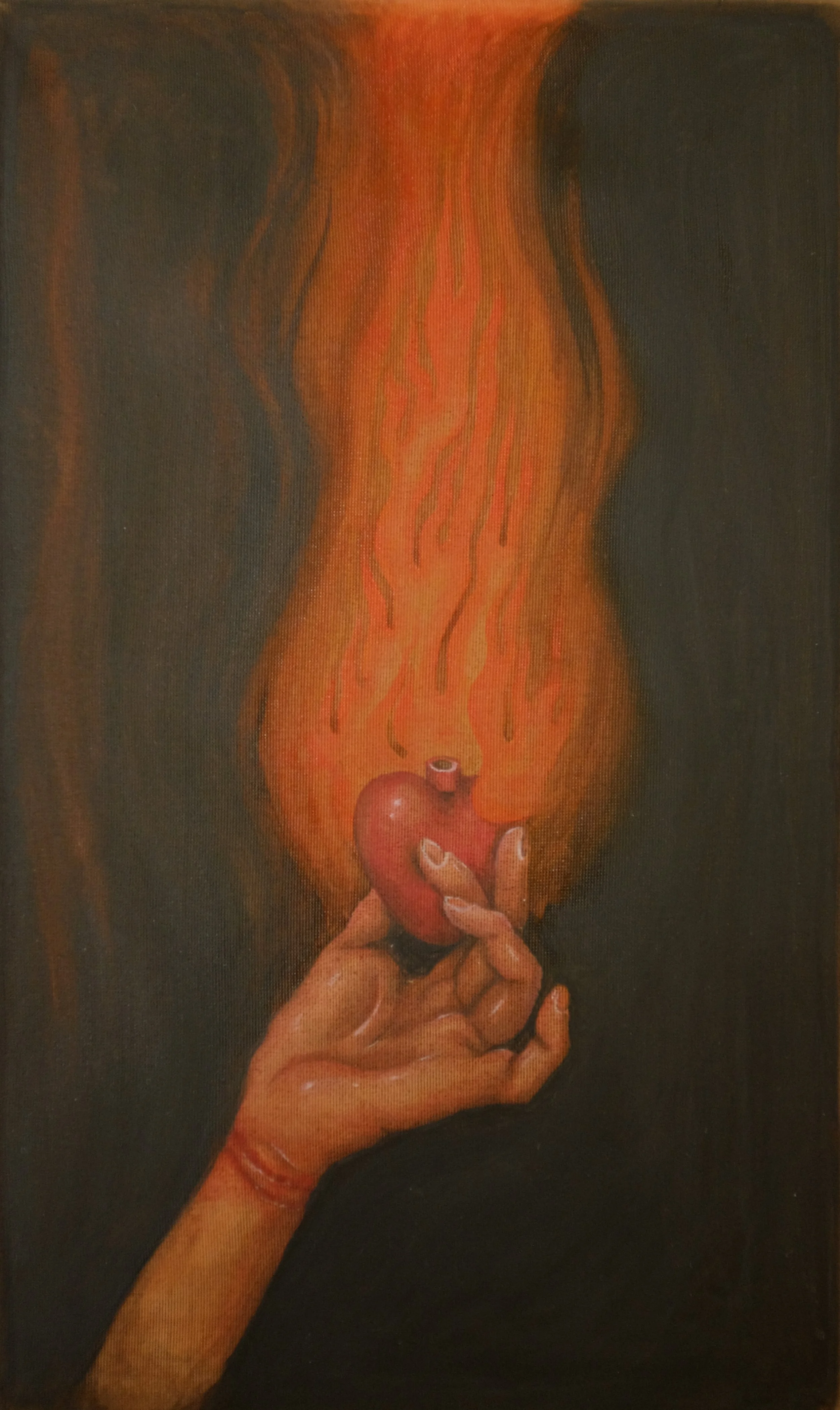 only warm ash remains