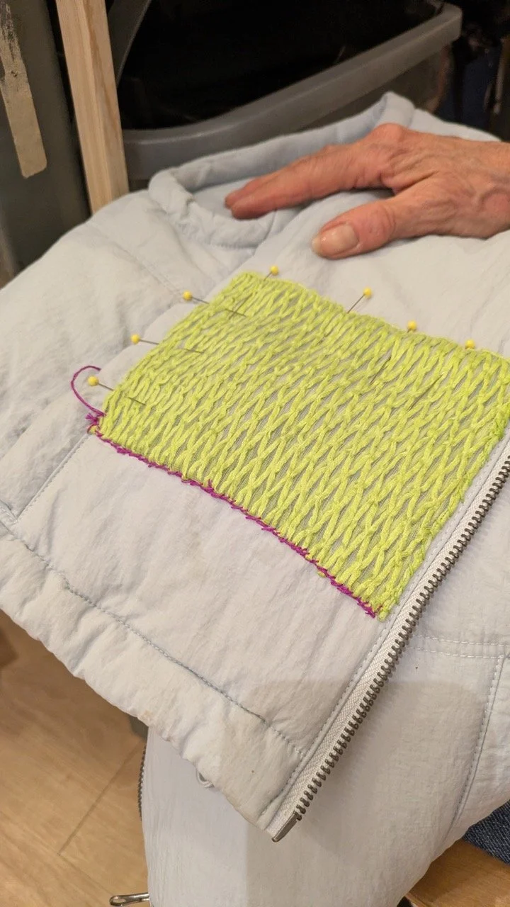 Visible Mending Workshop at Production Mode