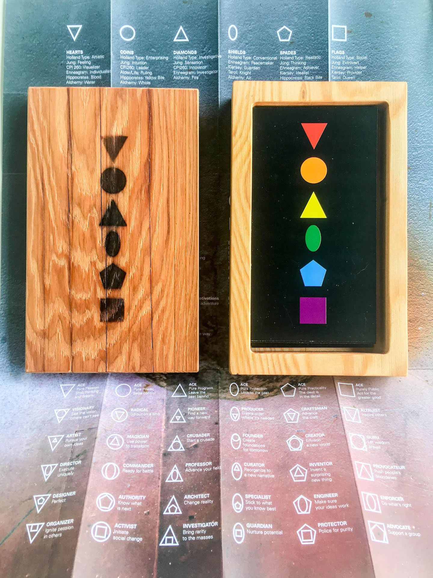 box for cards designed by Graham Wood