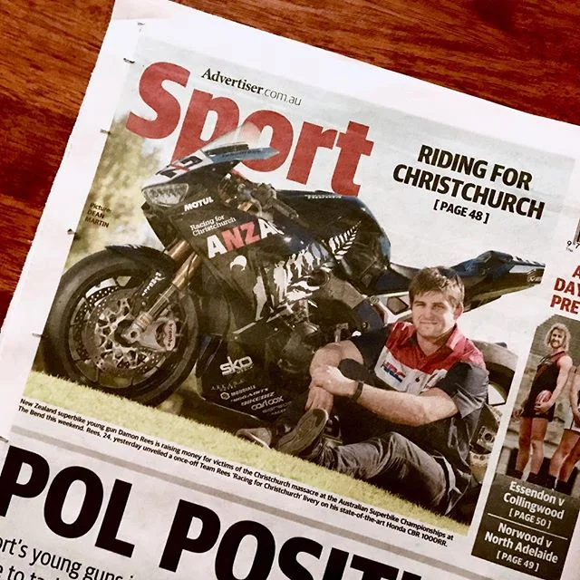 Frequent Flyers - on and above the ground! Great coverage of a great story. New Zealand&rsquo;s motorcycle racing family  @teamreesnz who regularly traverse the Tasman to take on Australia&rsquo;s best in the @asbk, this weekend at one of Australia&r