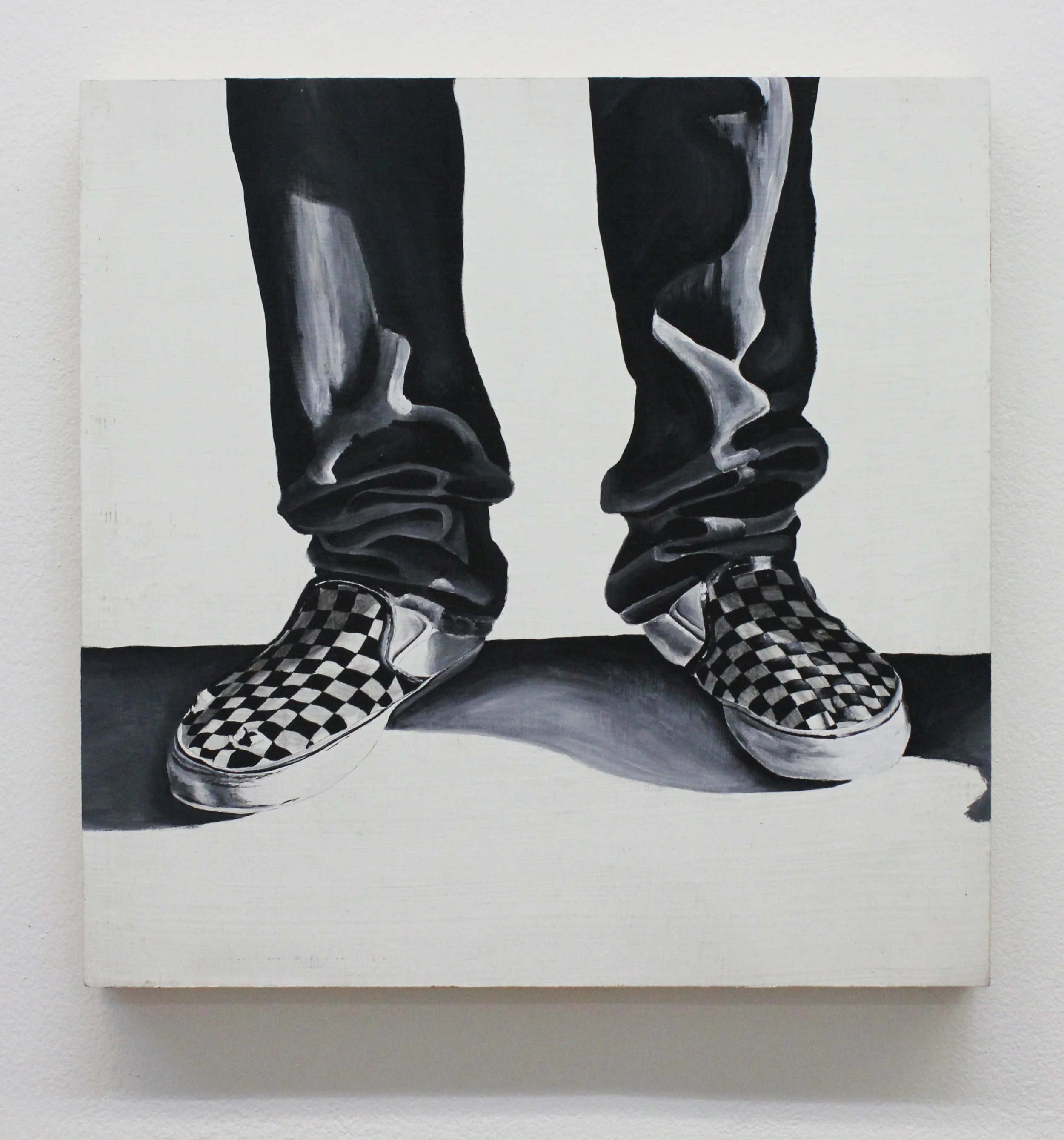 The Perez Bros. Untitled 2015 Acrylic on wood panel 18 in. x 18 in. 
