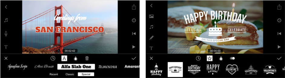 Filmmaker Pro UI (Taken from iTunes store)