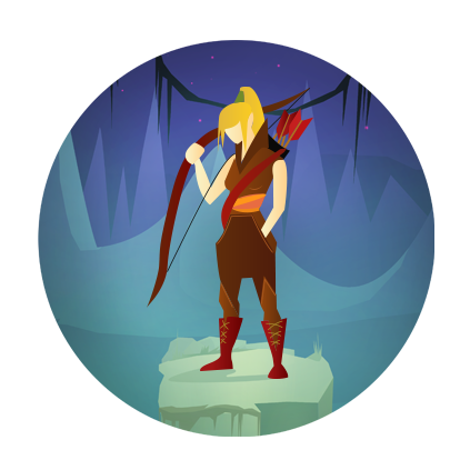 llustration for Tiny Duels, 2015 iOS Game App