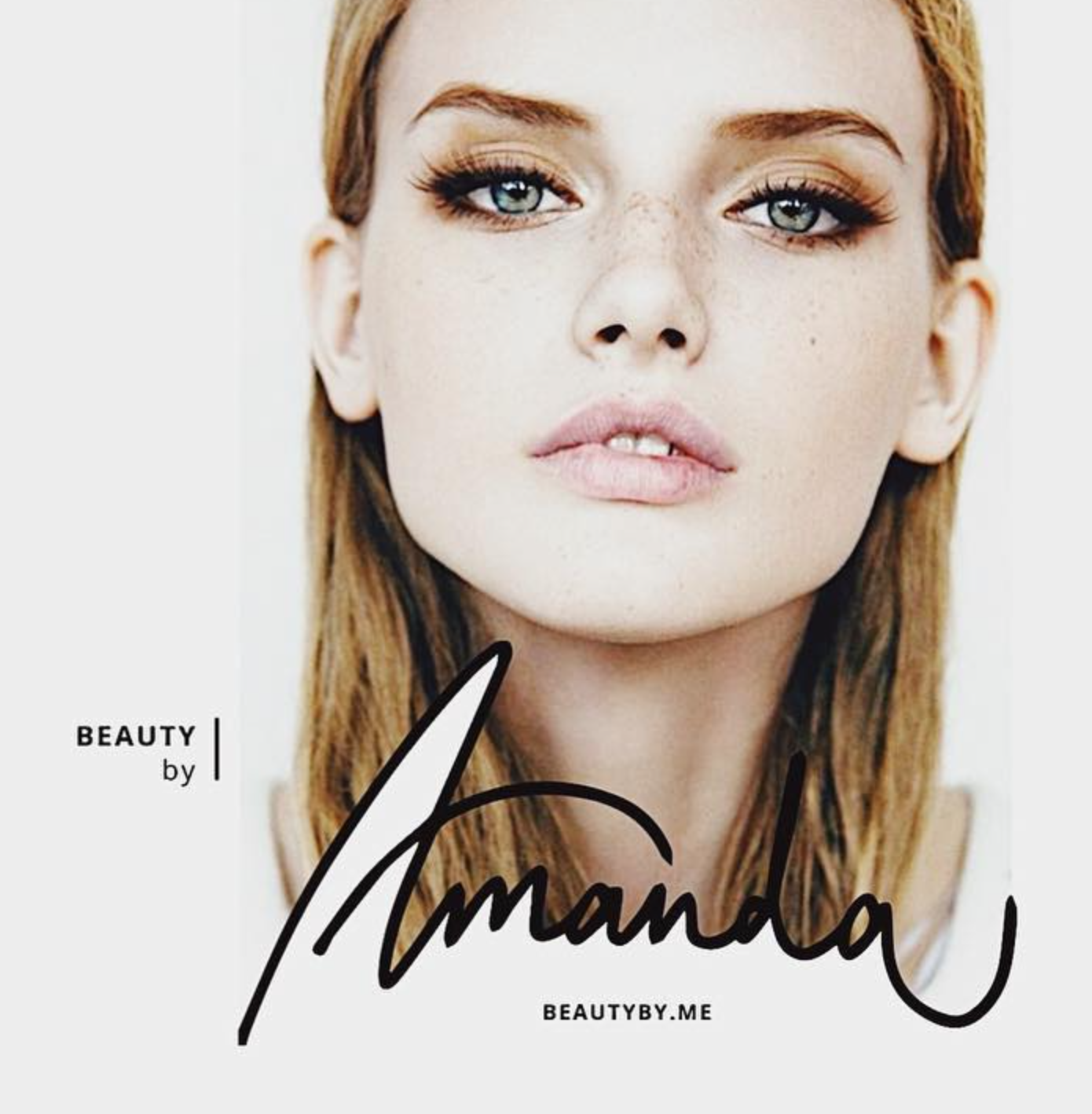 Hand-drawn Logo design and Branding for Amanda Sabic makeup studio. Prague, Czech Republic | 2017