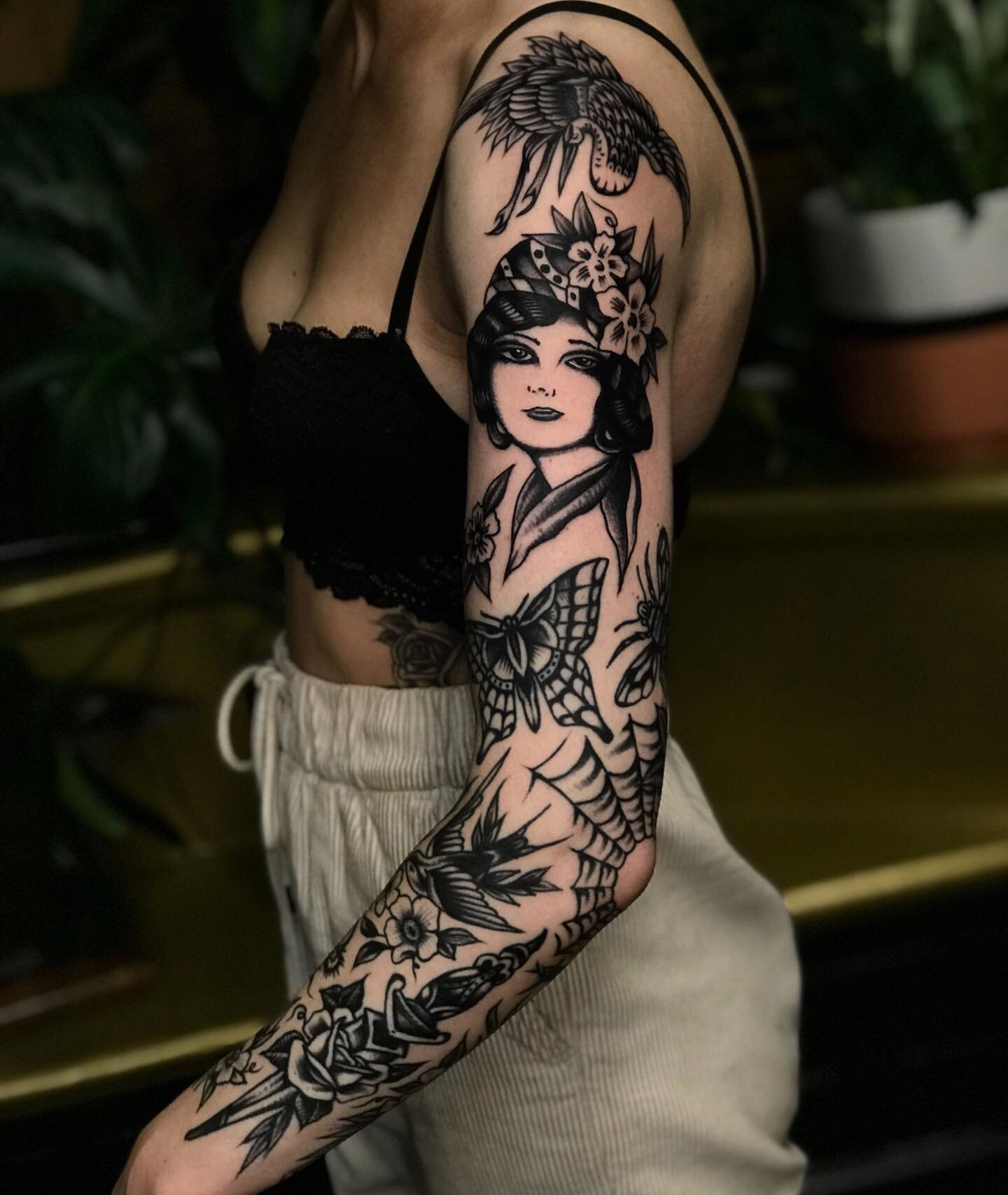 My finished Valkyrie the first part of my Norse themed sleeve done by Sam  at Tattoolicious in Waikiki Oahu HI  rtattoos
