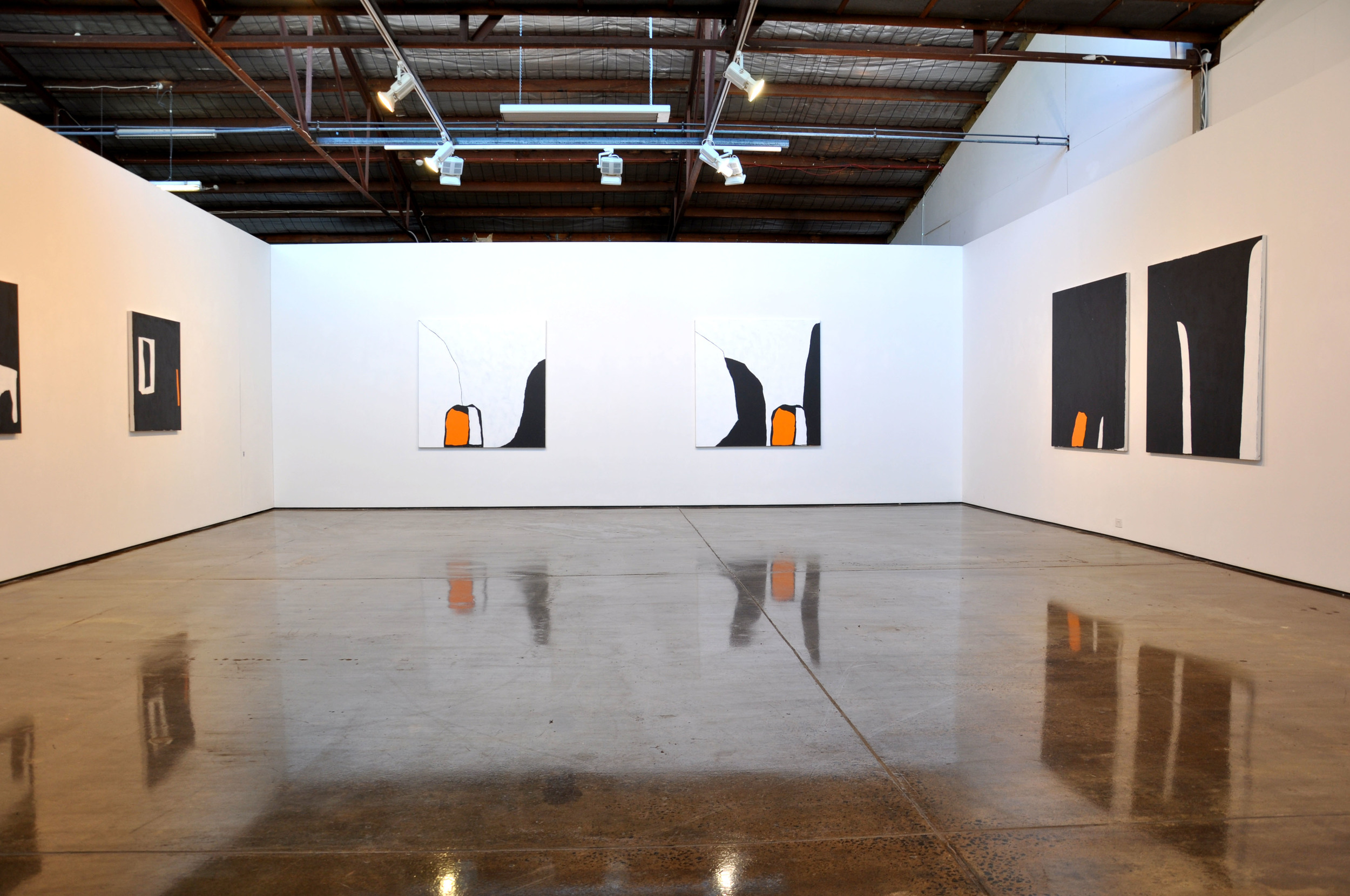 Landscape 2 & Landscape 3, 2015 (far wall)