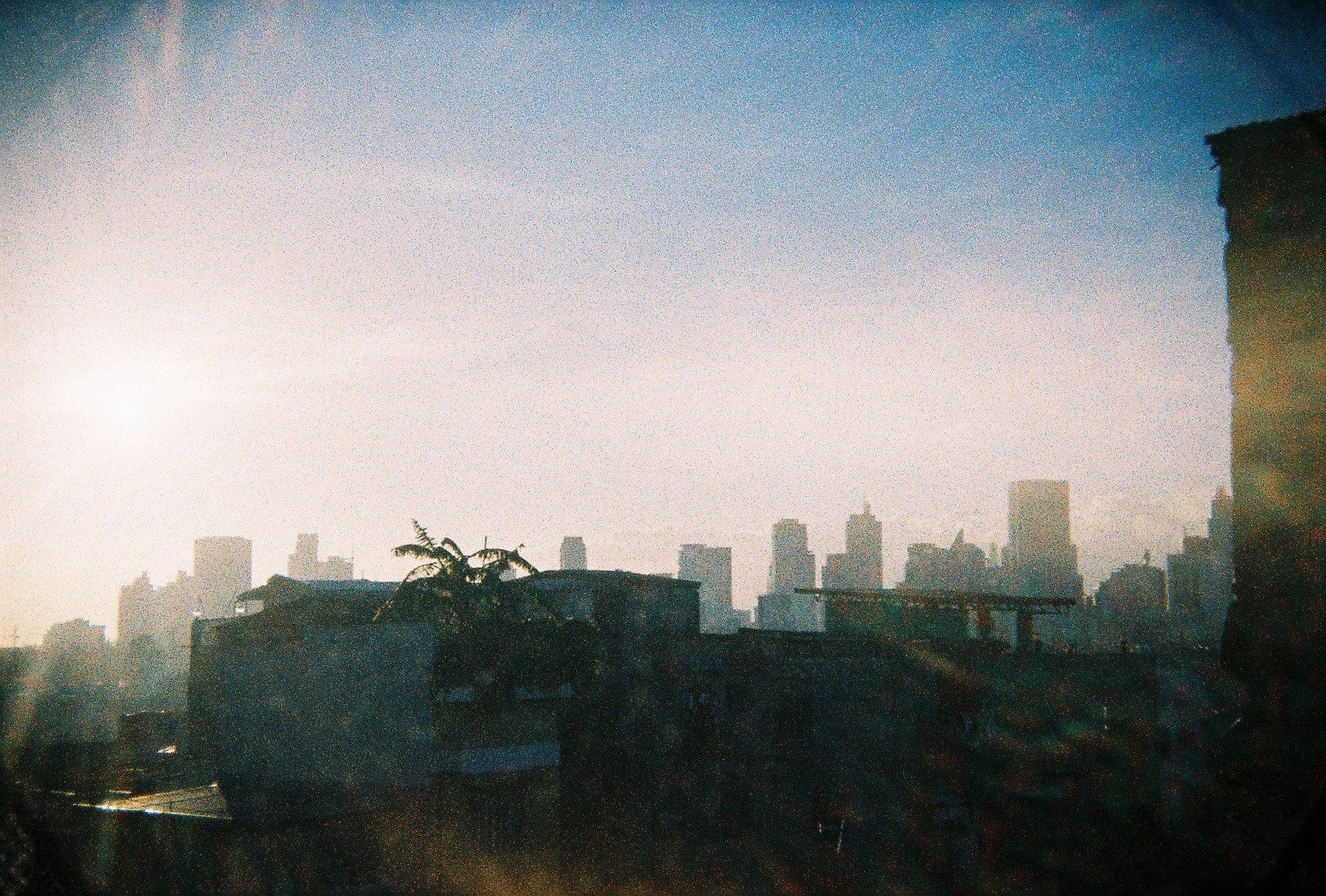 Sunset in the city where I used to live