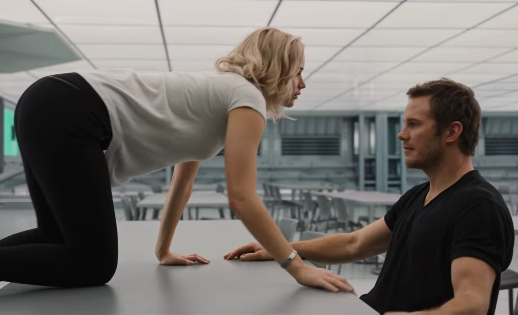 WATCH: KATNISS AND STAR-LORD GET STEAMY IN SPACE IN FIRST 'PASSENGERS' TRAILER