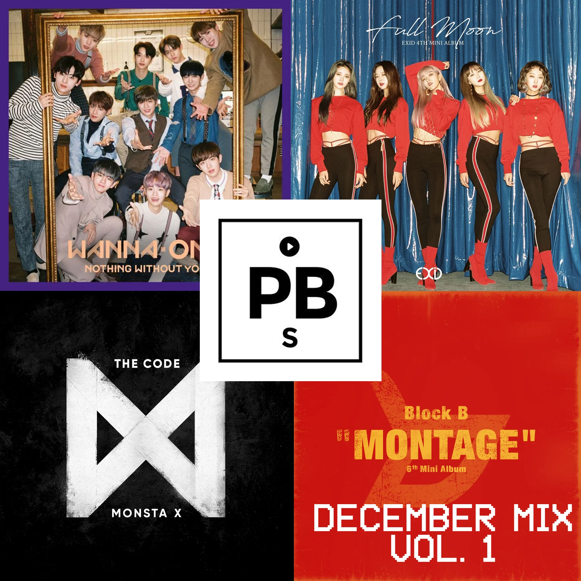 Korean December Mix (한국 팝 믹스) - (Wanna One, Block B, Red Velvet, Monsta X, Kard and more)