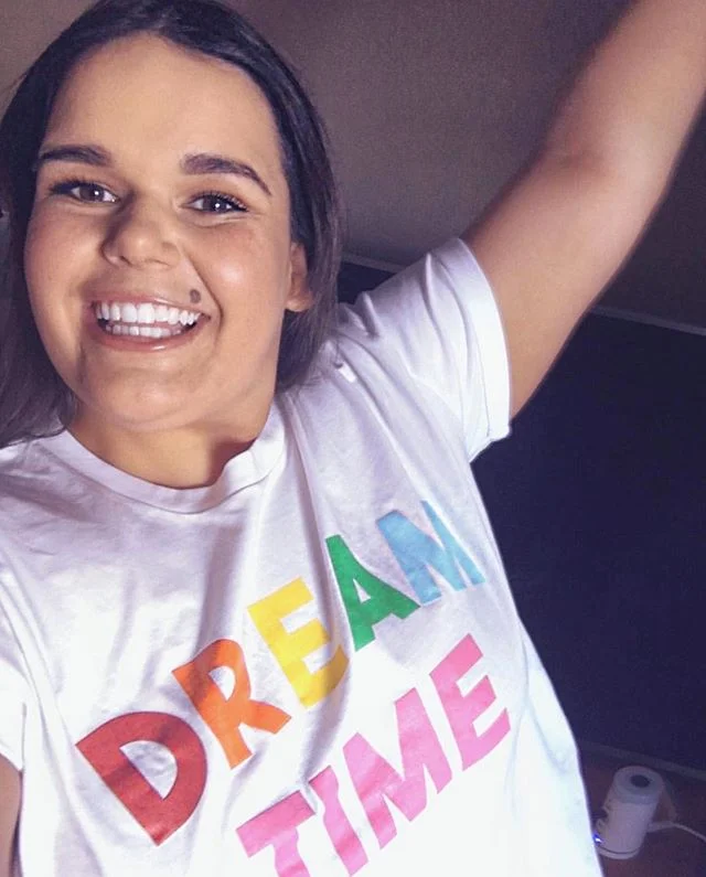 Beautiful Sis in the Dreamtime Tee 😍😍 A handful left online now ❤️ 🌈🌈🌈 @gebsworth.com.au