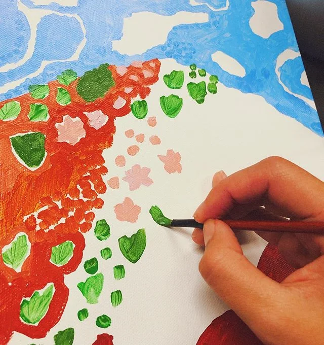 Back to it 🖌🎨 swipe for inspiration, a pic of Kalkadoon country I took while back home. 🖤💛❤️