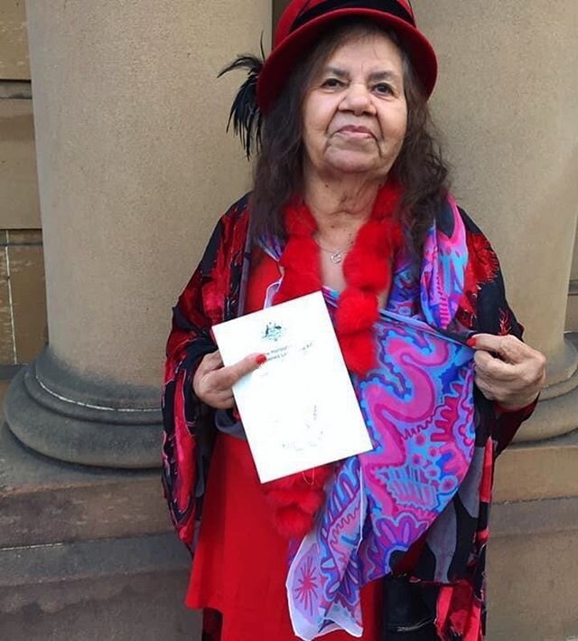 I wanted to share this special pic of my Grandma, Delmae Barton wearing one of my silk scarves to brighten up everyone&rsquo;s feed a little bit. 💖 1 of the Matriarchs of my family, always creative and spiritual. My Grandma paints, sings, writes poe
