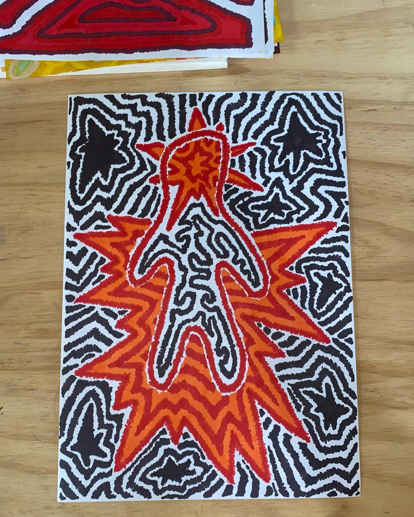 The starts of a new series of mine. Pulling from a therapeutic arts practice I developed that plays with body scan and visualisation practices that are expressed in art form. I&rsquo;ve committed to doing 1 a day and hope to exhibit these later in th