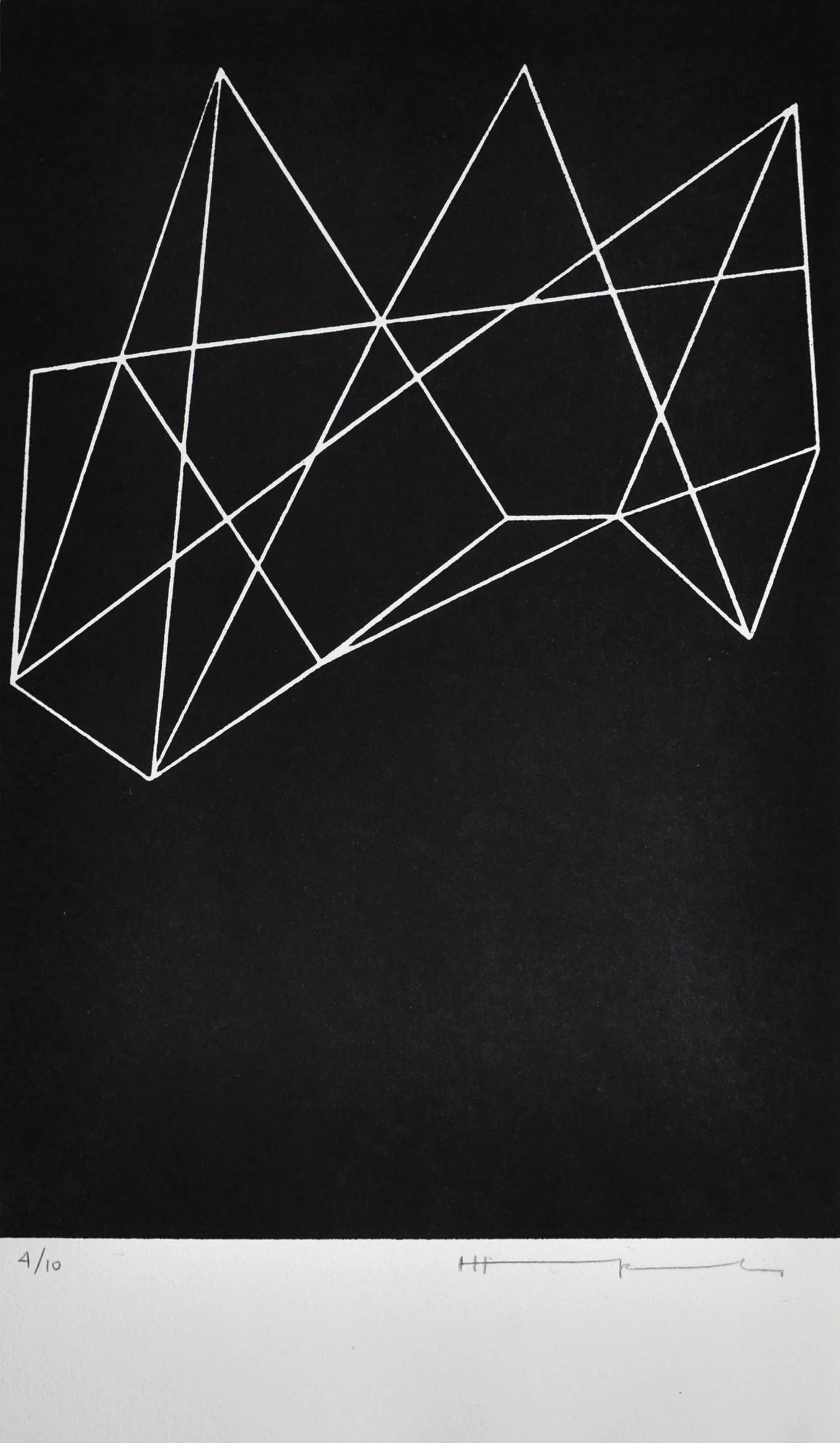   montagne, 2015  woodcut 21 × 27 cm edition 10 