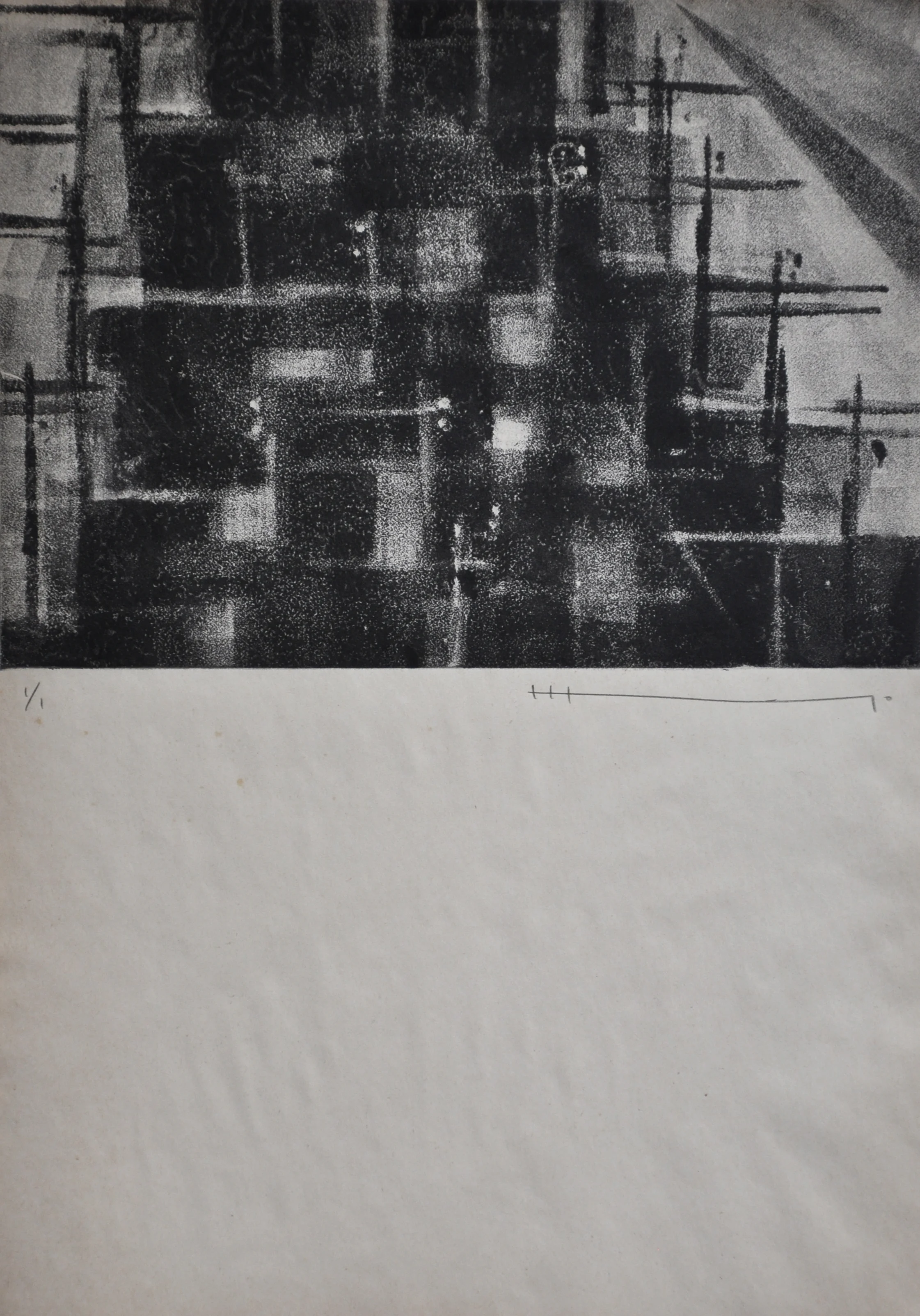   alla sera... 2015  monotype on paper 30x21cm 