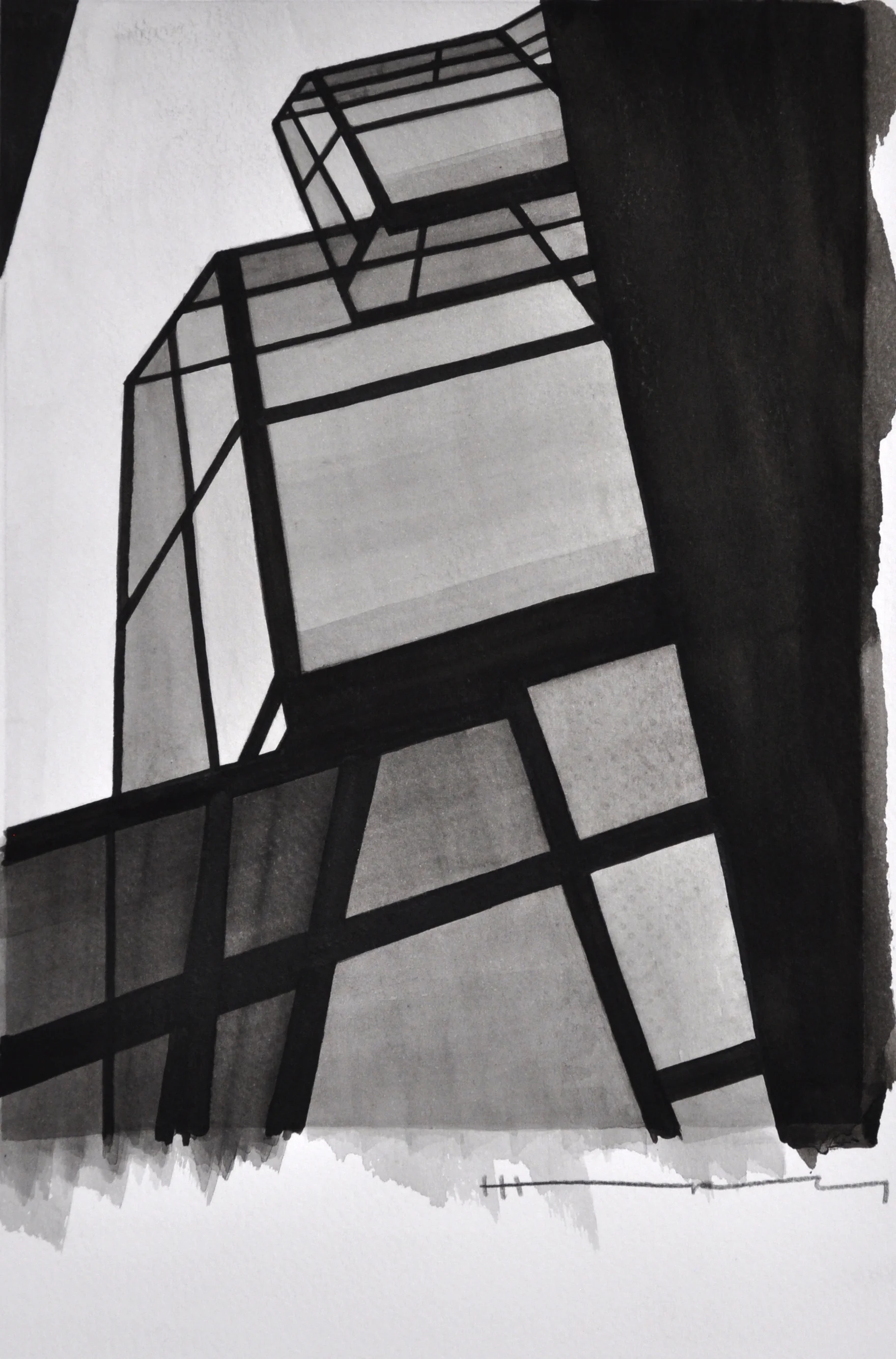  2015 study for etching and relief printing&nbsp; 