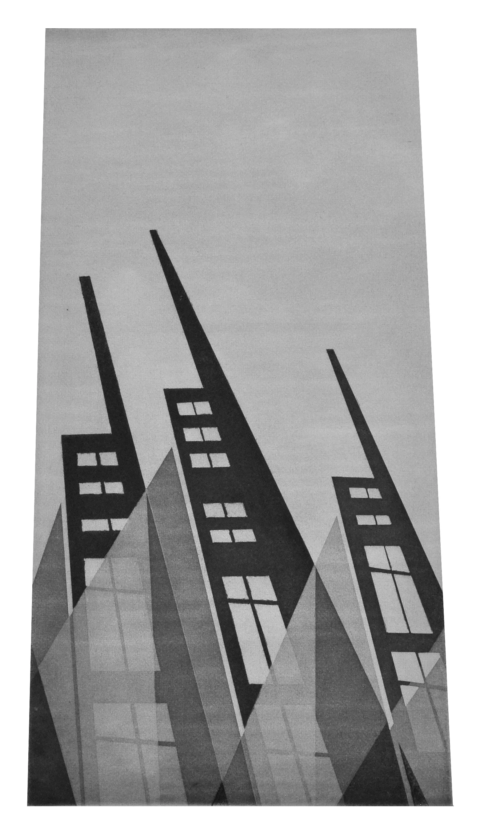   luci notturne, 2015  acquatinta 17 x 31 cm edition 5 