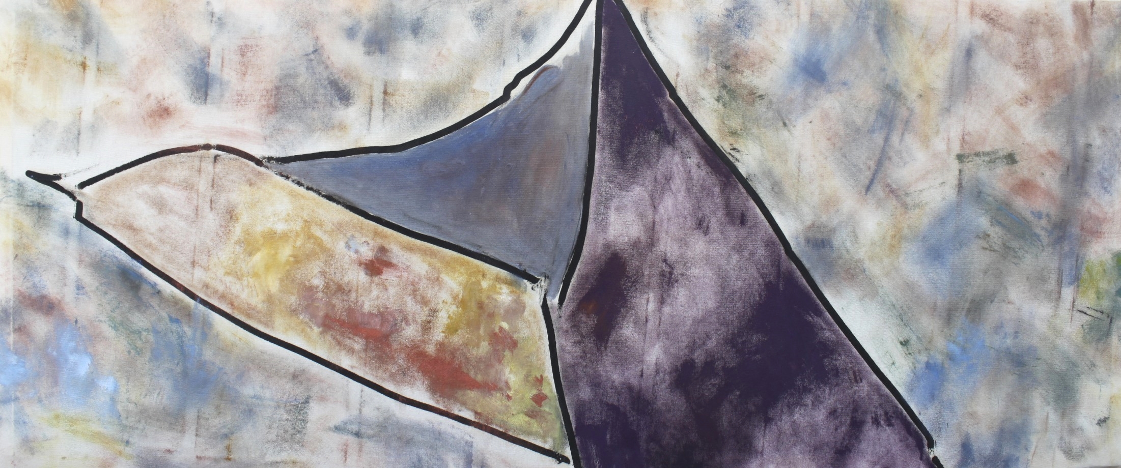 Sailboat. 47 x 49 in. Oil on canvas. 1998..jpg