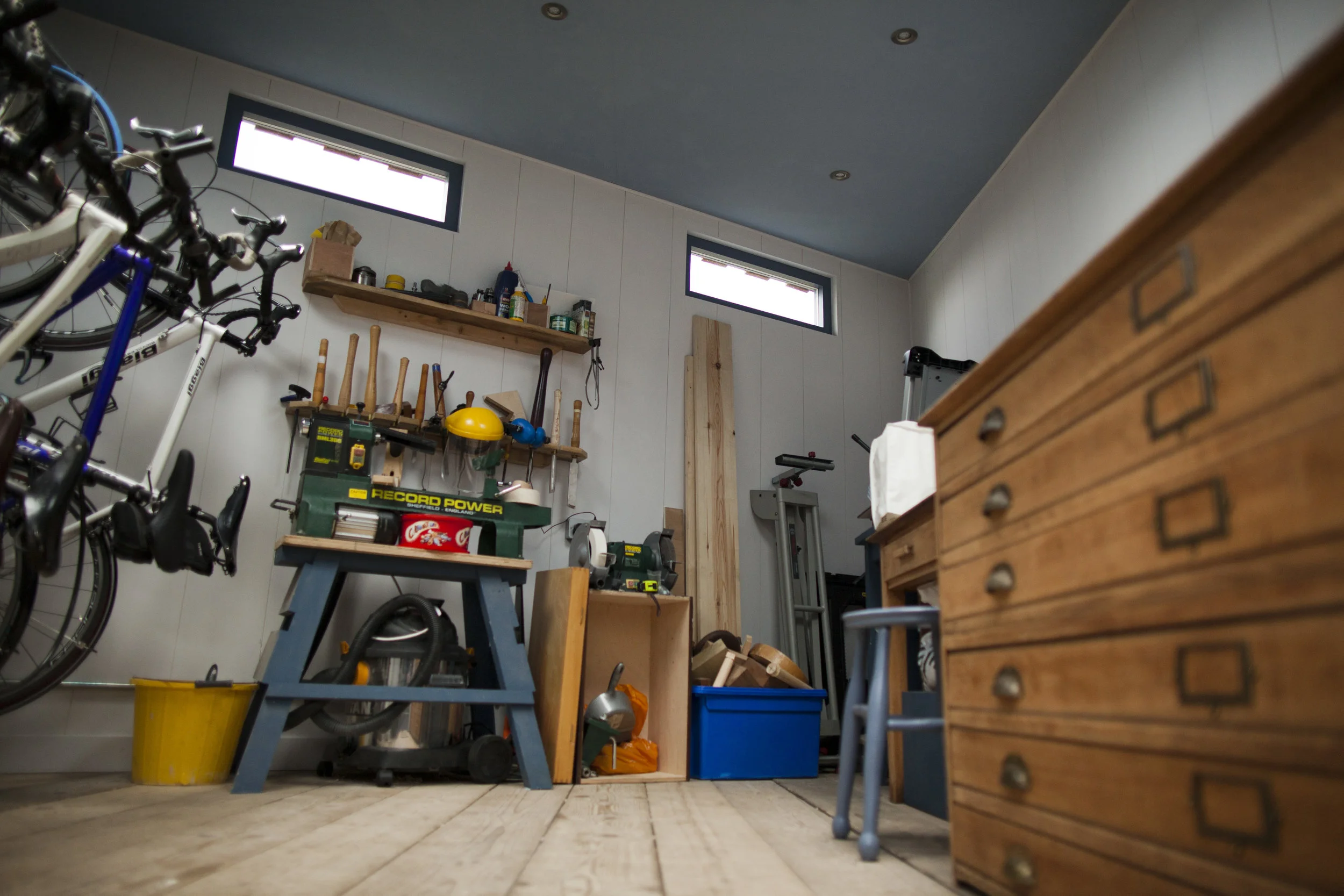 Our own studio with everything in its place! 