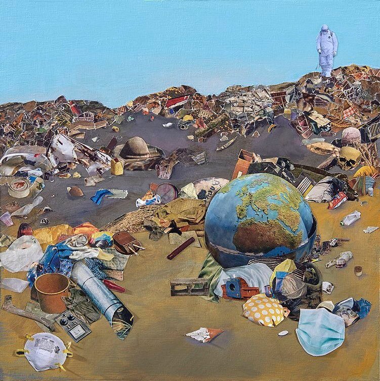 Happy Earth Day! 🌍🌱 

&ldquo;Ecocide I&rdquo; is a series of mixed media works by Elena Soterakis that encourages us to reflect on our impact on the planet. She defines Ecocide as &ldquo;destruction of the natural environment, especially when willf