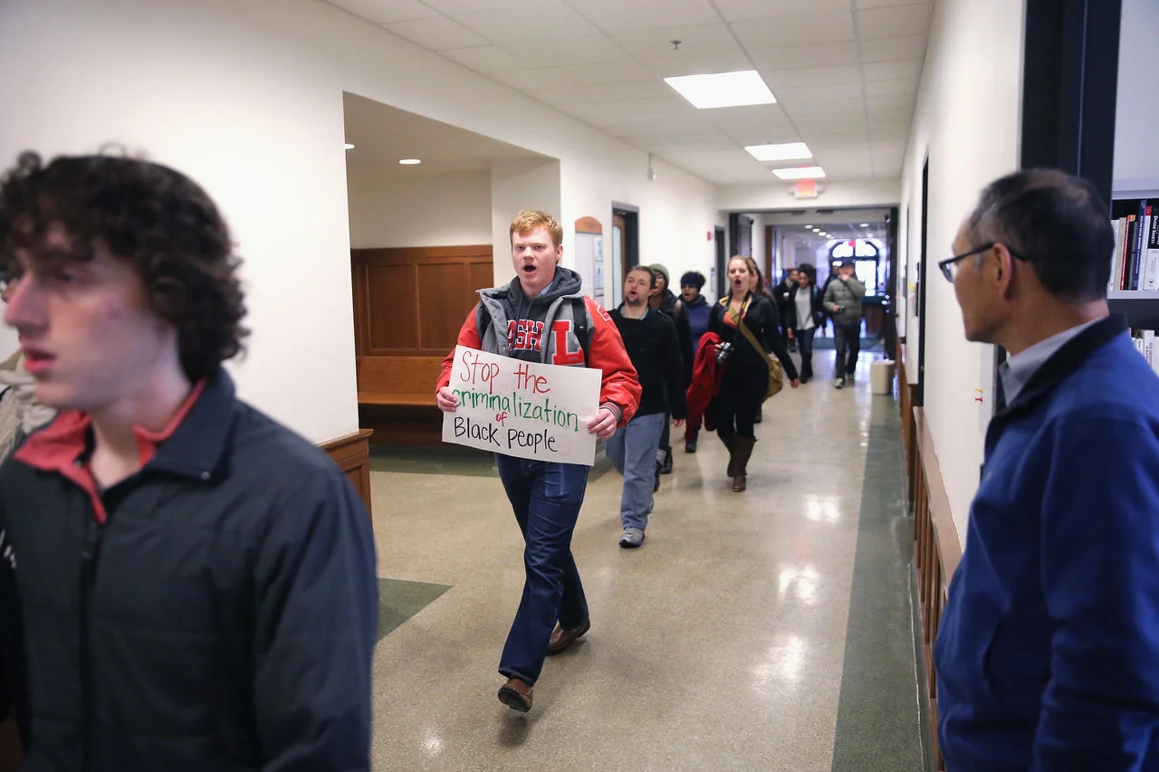 Protesters at Washington University in St. Louis. (Scott Olson/Getty)