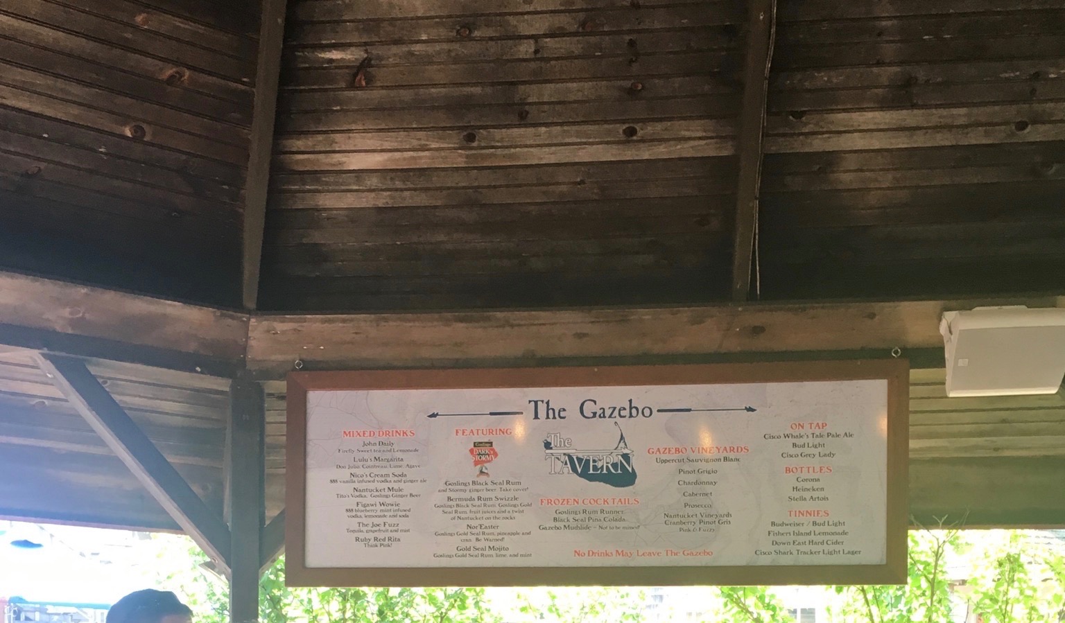 A Gazebo mudslide should never be missed, even if it means grabbing one on the way to the ferry!