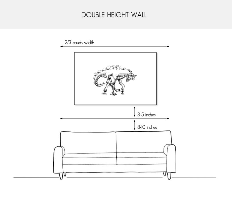 How to hang your art above the couch