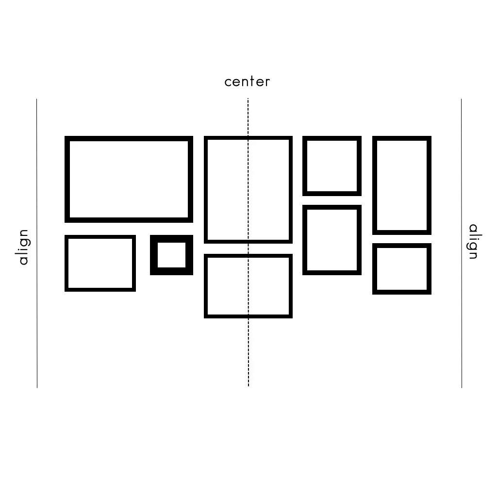 Gallery wall layout